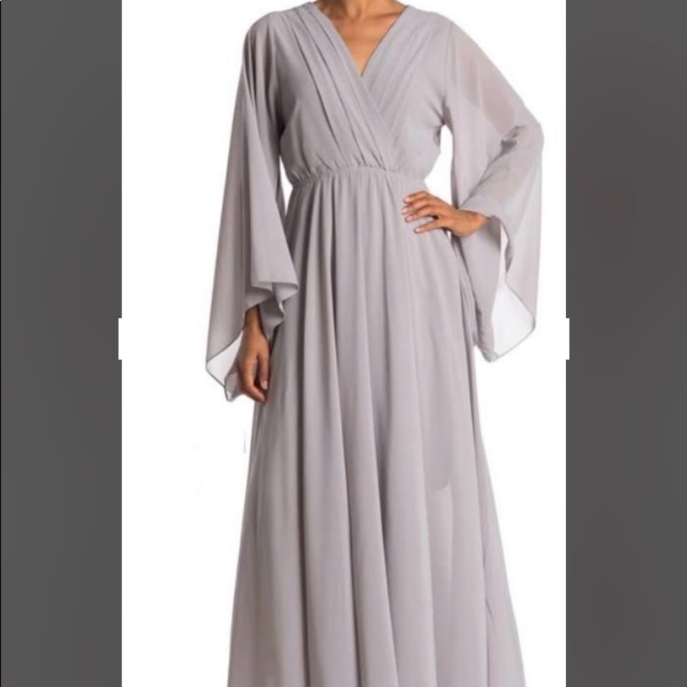 Bell sleeve formal dress
